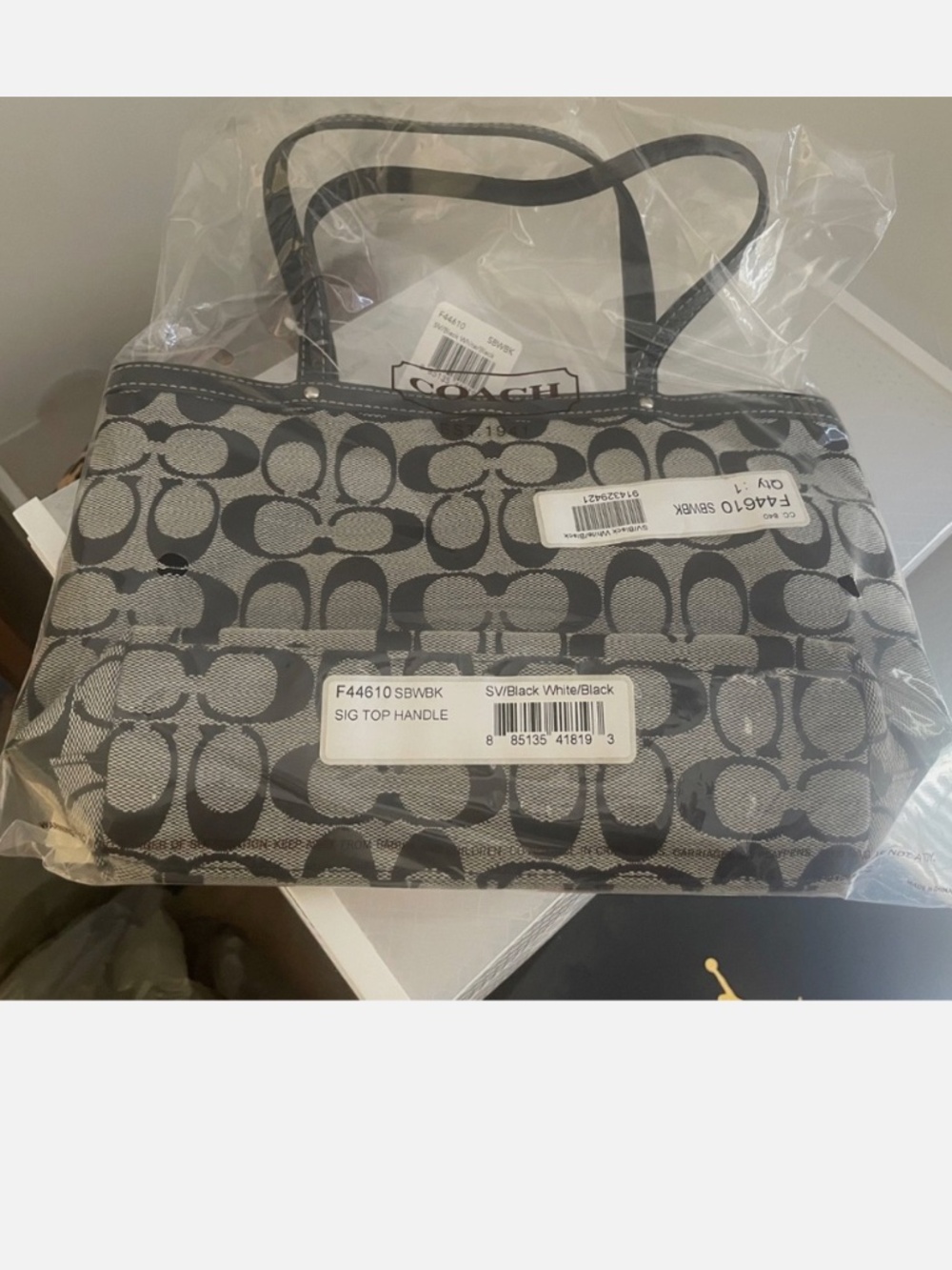 Coach Signature Top Handle Tote Bag